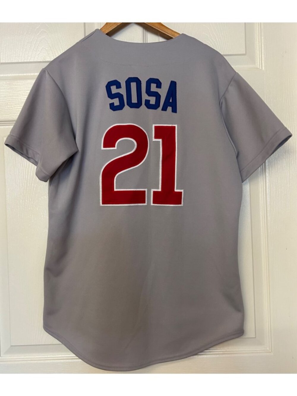 Vintage Chicago Cubs Sammy Sosa #21 Majestic Jersey Gray Button-Up Men's Sz M - Picture 6 of 9